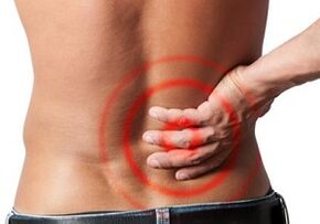 Dolor de espalda con osteocondrosis lumbar